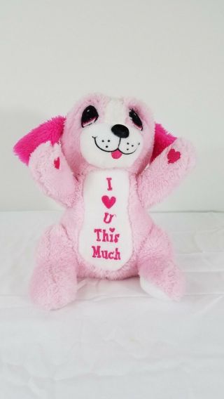 Dan Dee Collectors Choice Plush Dog Pink