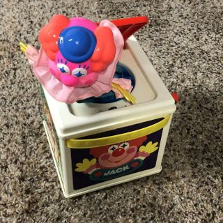 Vintage Mattel 1987 Jack In The Music Box Clown Pops Up