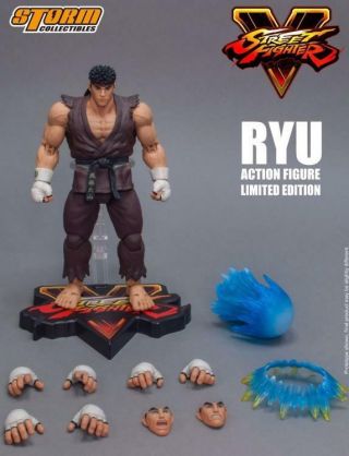 Nycc 2017 1/12 Street Fighter V Hot Ryu Brown Version Storm