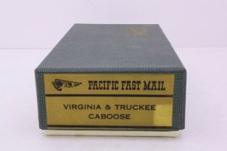 Pfm Gom Brass Ho Scale Virginia & Truckee Caboose Box Only