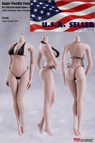 Tbleague S04b 1/6 Buttock Curved Seamless Female Figure Body Pale L Bust ❶usa❶