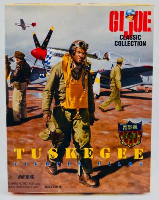 Vintage Gi Joe Classic Tuskegee Fighter Pilot Toy Doll Figure Hasbro