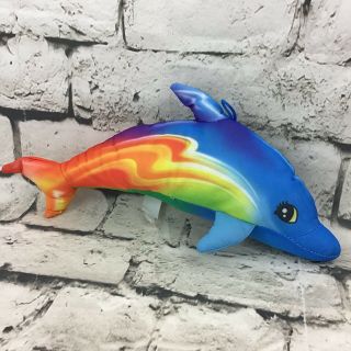 Rainbow Dolphin Plush Hanging Stuffed Animal Carnival Prize Soft Toy By Nanco
