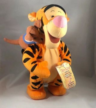 Disney Tigger And Roo Winnie The Pooh Bounce N Sing Plush Singing Duet