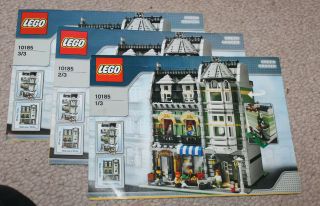 Lego 10185 Creator Green Grocer Instruction Manuals 1 2 & 3 Booklets Only