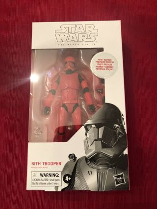 Star Wars Black Series Sith Trooper Red First Edition White Box In Hand