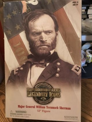 Sideshow 12 " Brotherhood Of Arms Icons " Major Gen.  William T.  Sherman " Nrfb