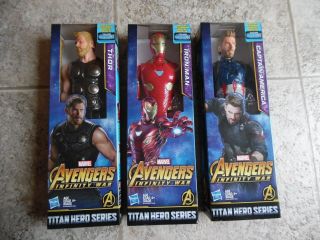 Marvel Avengers Infinity Wars Titan Hero Series Iron Man Captain America Thor