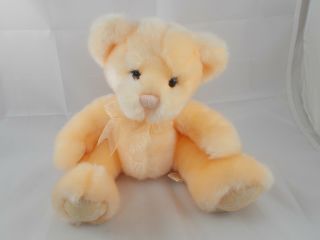 First & Main Sherbet Baby Orange Bear Plush 1625 Sits 9 " Stuffed Animal 1
