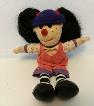 Big Comfy Couch Pbs Show Loonette Clown Rag Plush Doll Bean Bag Stuffed Toy 10 "