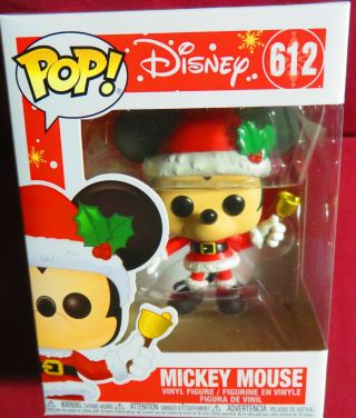 Pop,  Disney,  612,  Holiday Mickey Mouse With Jingle Bell In Hand