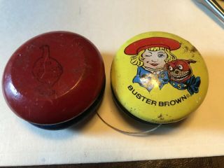 2 Vintage Yo Yo’s Buster Brown And Red Goose