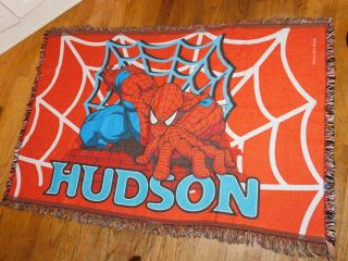 Spiderman Rug - Personalized With Name Hudson 52x35