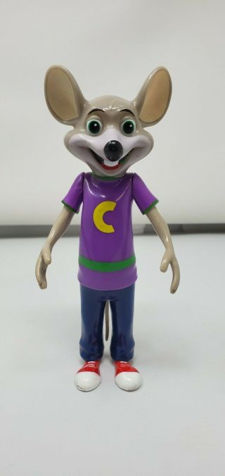 Chuck E Cheese Pvc Poseable Figure Toy Mouse 7 " Official Toy Cec Entertainment