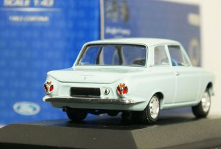 1:43 Minichamps " 1963 Mk1 Ford Cortina (lagoon Blue) 100 Years Motor Co 18 Lotus
