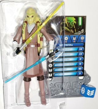 Star Wars Kit Fisto 3.  75 " Figure Cw23 Clone Wars Jedi Knight Vs General Grievous