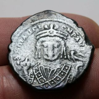 Byzantine Coin Ae Follis Maurice Tiberius Antioch 582 - 602 Ad Year 14