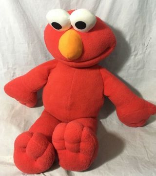 Elmo Sesame Street Large Plush 30 " Stuffed Animal Toy Big Bird Elmo Talks