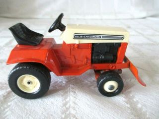 Vintage Ertl - 1/16 - Allis - Chalmers - Farm Lawn Garden Tractor W Blade - N.  Toy
