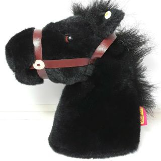 The Saddle Club Horse Pony Plush Soft Toy Black Hand Puppet