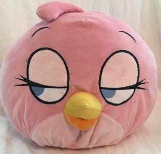 Angry Birds Lovely Stella Pink Girl Bird Dreamy Eyes Plush Doll Pillow 10’