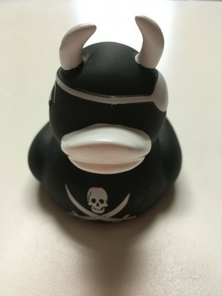 Accoutrements 4 - Inch Black And White Pirate Devil Rubber Duck