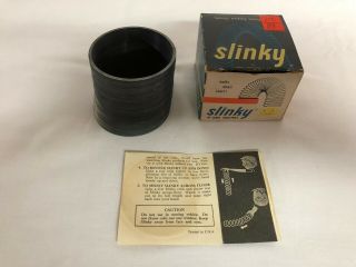 Vintage James Industries Metal Slinky And Instructions