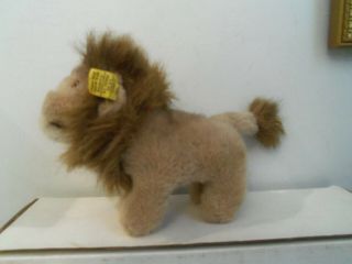 Vintage Steiff " Leo " Lion 1460/13 With Button And Tag In Ear