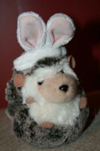 Spunky Hedgehog Douglas Cuddle Toy 4.  5 " 4101 Easter Bunny Ears Stuffed Plush