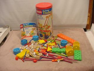 Vintage 1986 Playskool Tinker Toys Basic Set 843