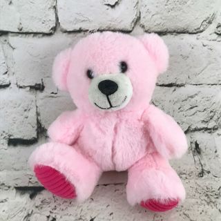 Dan Dee Collectors Choice Teddy Bear Plush Pink Sitting Stuffed Animal Soft Toy