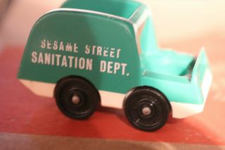 Vintage Fisher Price Little People Sesame Street Sanitation Truck Really Cool