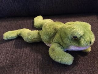 Dakin 1976 Vintage 11” Frog Bean Bag Plush Toy Doll Spots Are Faded