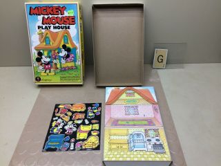 Vintage Disney Mickey Mouse Play House Colorforms 689