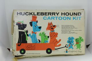 Colorforms Huckleberry Hound Cartoon Kit Box Vintage Game Vinyl Playset