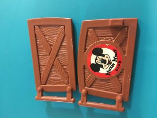 Vintage Hasbro Weeble Woobles Disney Mickey Mouse Club Door Parts