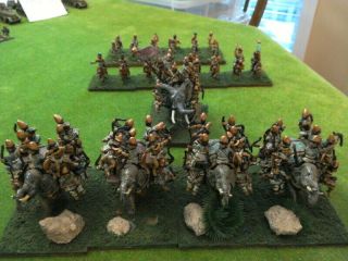 25/28mm Painted Metal Ancient Burmese (or Indian?) Army By Irregular Miniatures