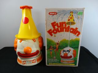 Vintage Wham - O Fun Fountain Clown Sprinkler 1978 Made In Usa
