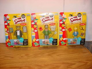 2000 The Simpsons Series 2 Ned Flanders,  Smithers & Sunday Best Bart By Playmates