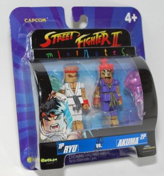 Capcom Street Fighter Ii Minimates Darkstalkers Ryu Vs.  Akuma Exclusive
