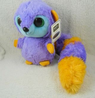 Ideal Toys Direct,  Purple & Orange Lemur W/blue Face,  Plush Stuffed Animal Toy