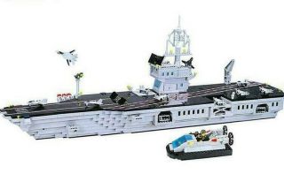 Aircraft Carrier Patrol Boat Figure Building Block Toy Fit With Lego