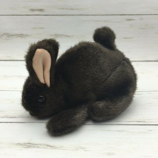 Folkmanis Handsome Brown Bunny Rabbit Plush Hand Puppet 7 "