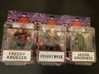Set Of 3 Neca Toony Terrors: Jason,  Freddy And Pennywise (2017), .