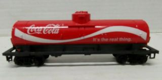 Vintage Tyco Ho Scale Model Trains Coca Cola Tanker Tank Car Train Single Dome