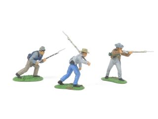 W Britain Soldiers American Civil War Confederate Infantry Advancing 17014