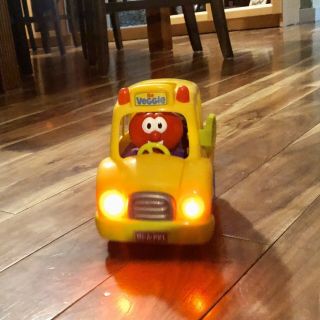 Veggie Tales Big Idea 2003 Silly Sounds School Bus Interactive Toy Moves Lights 2
