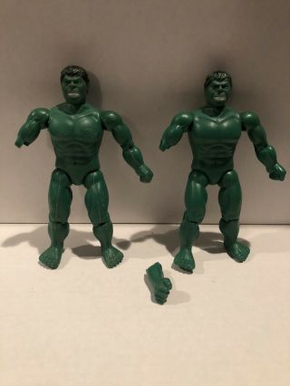 1974 Mego The Incredible Hulk Action Figure X2
