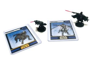 Star Wars Miniatures Darth Vader,  Jedi Hunter Ver.  30/60 - 58/60 (wotc,  2005) 4pc