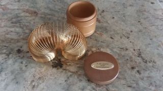 Celebrating Newspapers 14k Gold Plated Slinky Toy Corporate Presentation Gift